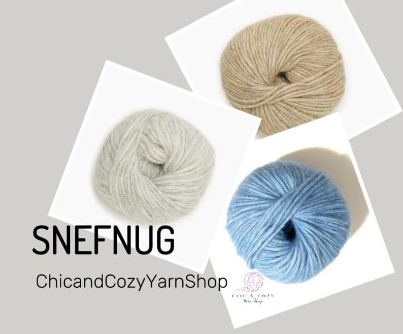 Snefnug By CaMaRose Merino Alpaca Cotton Airy And Plump Yarn Worsted Weight Super Soft Yarn Gift Idea Perfect For Cardigans And Sweaters Available in many Colors