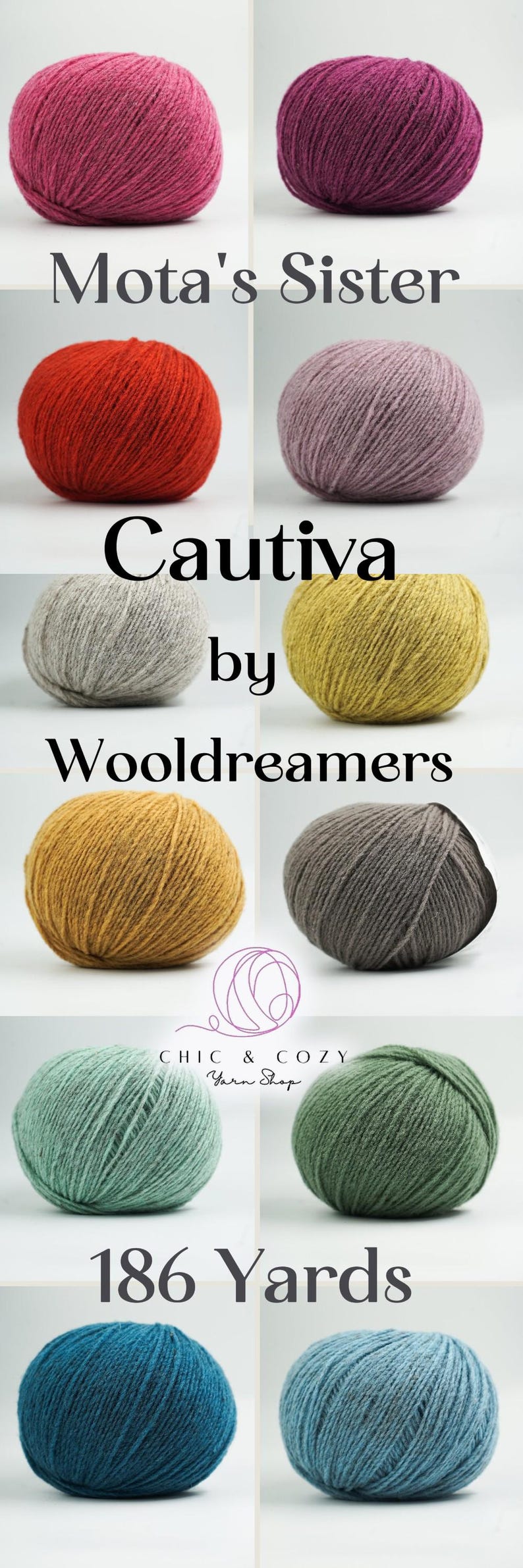Cautiva by Wooldreamers Fingering Sport Same Spanish Wool Like Mota Yarn In a Lighter Weight Gift Idea for Her Crochet Blanket Knit Sweater