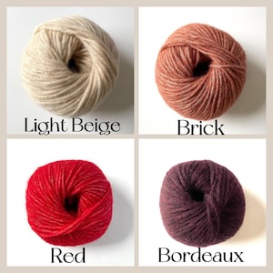 Snefnug By CaMaRose Merino Alpaca Cotton Airy And Plump Yarn Worsted Weight Super Soft Yarn Gift Idea Perfect For Cardigans And Sweaters Available in many Colors