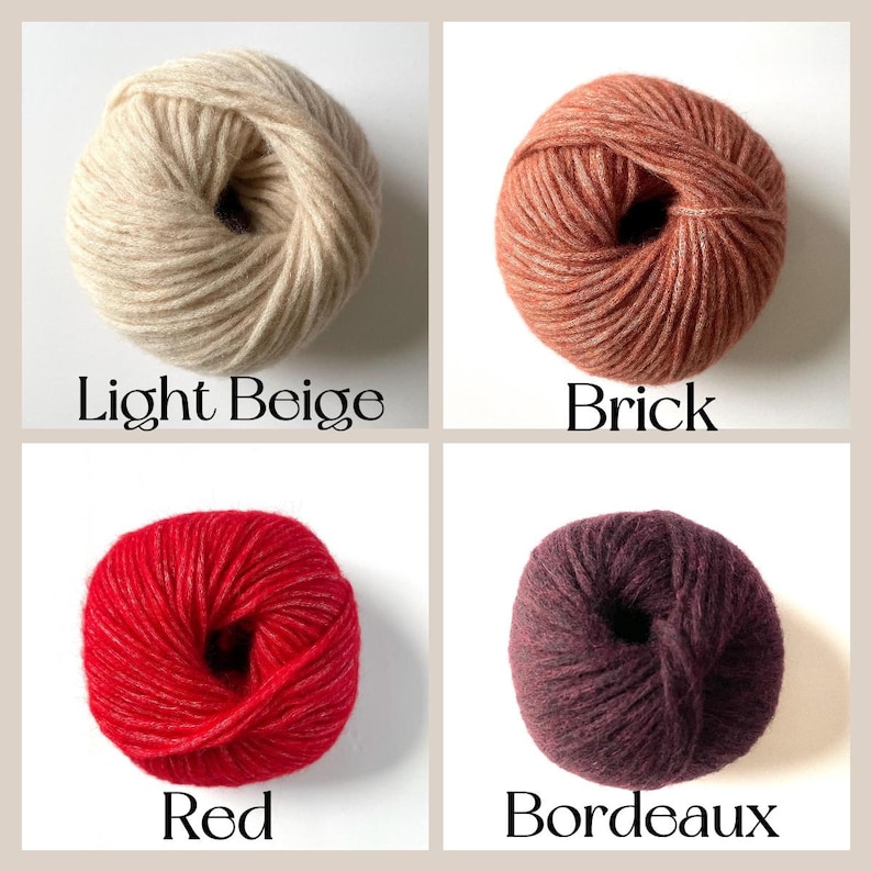 Snefnug By CaMaRose Merino Alpaca Cotton Airy And Plump Yarn Worsted Weight Super Soft Yarn Gift Idea Perfect For Cardigans And Sweaters Available in many Colors
