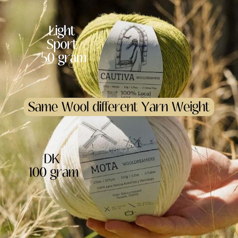 Cautiva by Wooldreamers Fingering Sport Same Spanish Wool Like Mota Yarn In a Lighter Weight Gift Idea for Her Crochet Blanket Knit Sweater