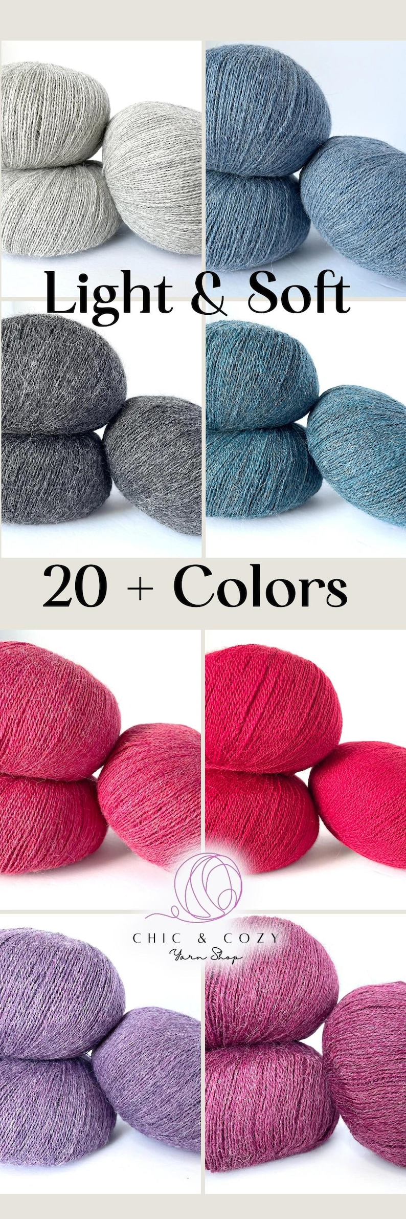 Titicaca by Holst Garn Alpaca Lace Fluffy Soft Yarn for Light Shawls