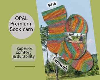 Sock Yarn Fingering Weight Soft Merino Opal Yarn Made in Germany Wool and Nylon Gift for her Knitting Sock Soft Wool Knit Socks Purple