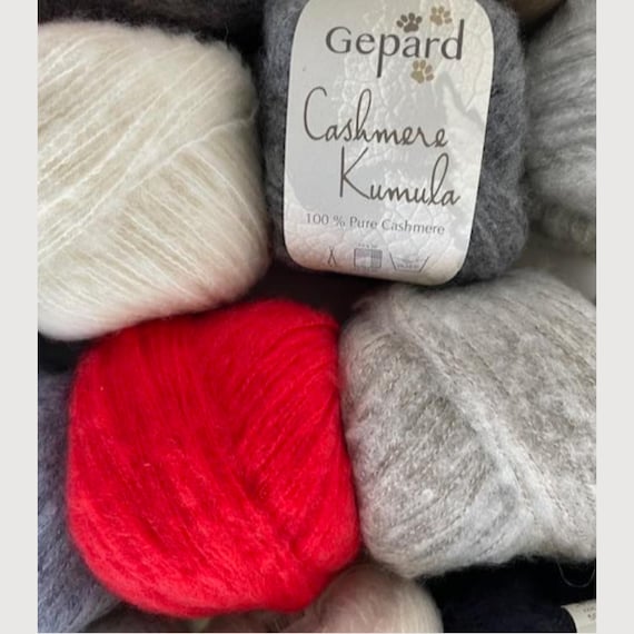 100% Pure Cashmere Luxury Yarn Kumula Gepard Light Soft Wool Skin-friendly Heirloom Quality Garmen Timeless Style Fluffy Knitwear Hold Shape
