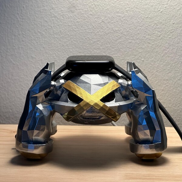 Suporte de carregamento para Apple Watch Metagross – Base de carregamento inspirada em Pokémon, organizador de mesa de resina, presente para gamer, decoração de mesa, presente de aniversário para ele