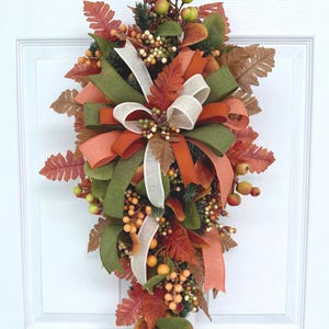 Fall Berry Swag wreath, Fall Decor, Fall Door Decor, Autumn Wreath, Fall Welcome Wreath