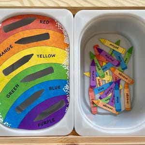 School activity kit, preschool learning printables, toddler learning printables, homeschool bundle, flisat sensory insert, rainbow learning image 2
