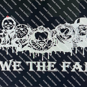 20oz Tumbler SVG File featuring Horror Icons, Fun Design for DIY Projects, Great Gift for Movie Buffs