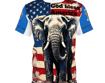 Cut & Sew Tee God bless America