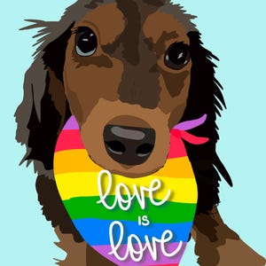Dackel Karte Love Is Love