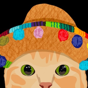 Carte Chat Cinco de Mayo