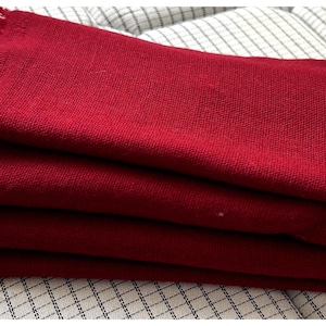 Handmade Deep Red Travel Shawl: Light Scarf Wrap
