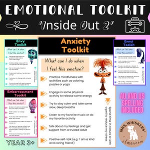Inside Out 2 Posters - Emotional Toolkit - Emotional Regulation