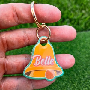 Bell Dog Tag Etsy