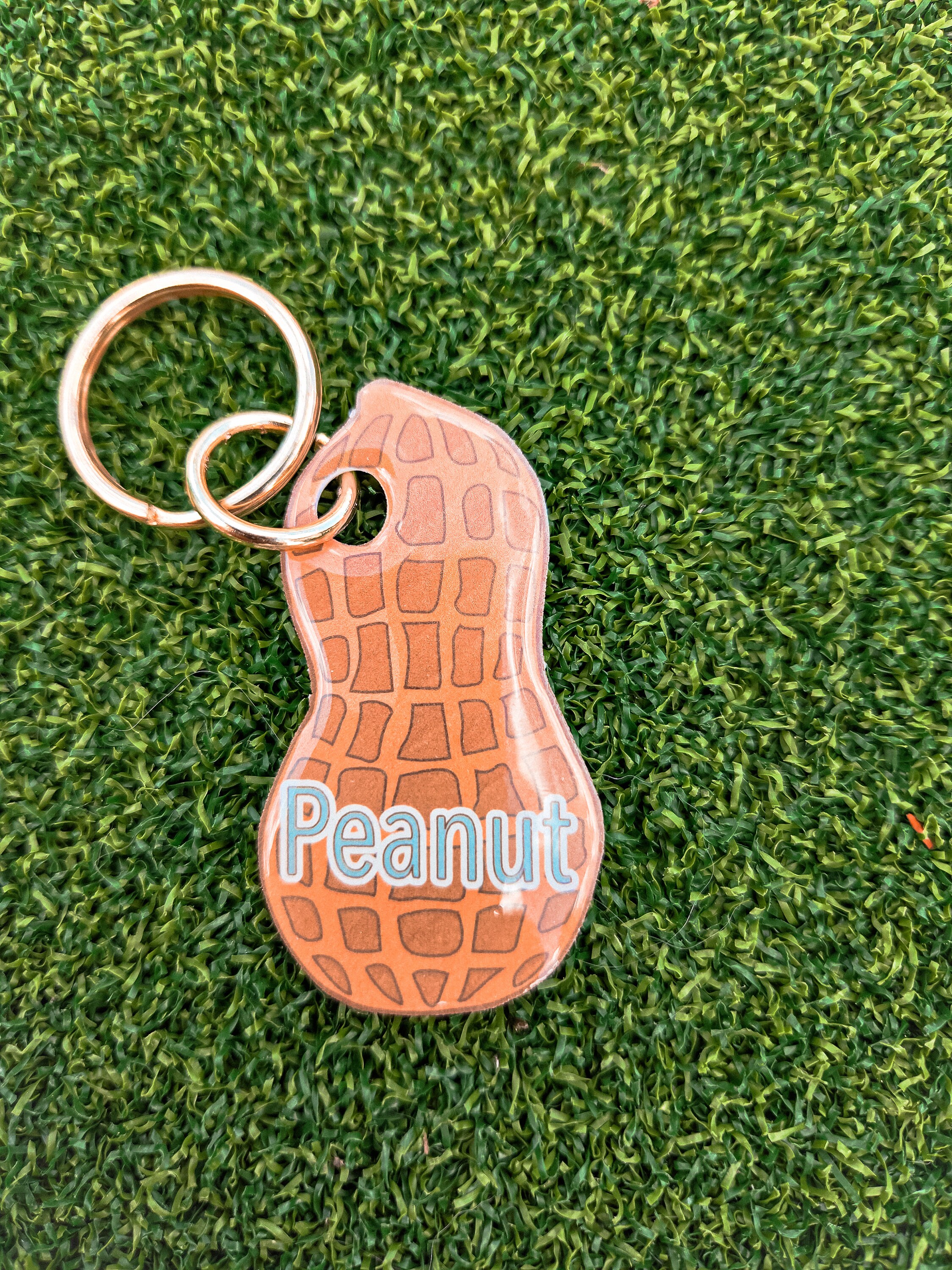 Custom Peanut Shaped Dog Tag