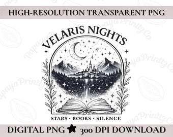 Velaris City Starlight PNG | Design de leitor de fantasia inspirado em ACOTAR (Download digital)
