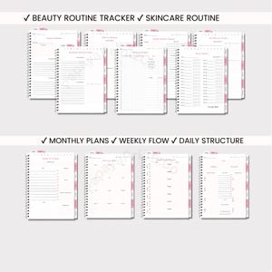 Glow Up Planner: Digital Self-Improvement Journal (Printable PDF) image 3