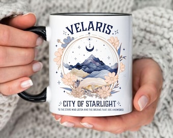 Velaris Tasse: ACOTAR Geschenk für Bücherlieber, Stadt des Sternenlichts (11oz, 15oz)