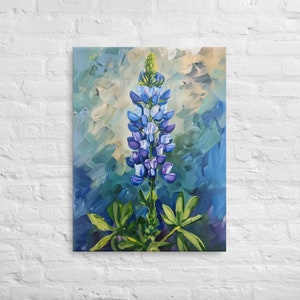 Blue Bonnet: Impressionistic Floral Masterpiece
