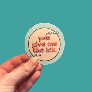 Pegatina de vinilo "Me das asco"