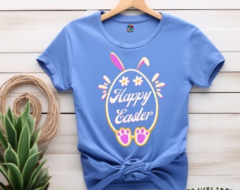 Easter Bunny shirt, Happy Easter Shirt, Cute Easter Shirts, Beachy Tee, travelistaph, budget friendly T-shirt, easter retro shirt, retro tee