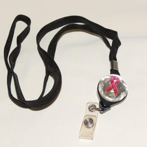 Brustkrebs Brustkrebs Brustkrebs Bewusstsein Brustkrebs Bewusstsein ID Badge mit Karabiner für Etikettierung