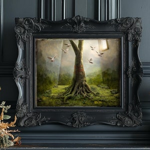 The Council pop-surreal print gothic home decor dark academia art