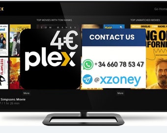 Películas y emisiones de televisión Plex Stream Garantía de 12 meses