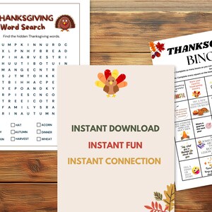 Thanksgiving printable games, Thanksgiving Games for Adult Kids, Thanksgiving Bingo Cards, Thanksgiving Party Game, Thanksgiving Activity