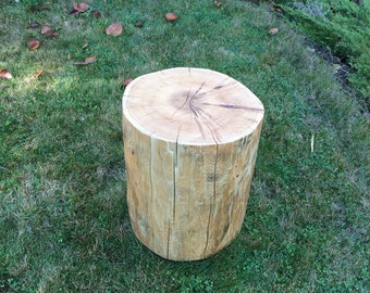 Oversized reclaimed cedar log, Stump end table, Handmade in BC, Canada by Second Life Cedar, Makers of ethical wood products