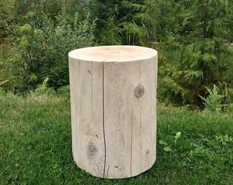 Quick Turnaround! Medium reclaimed cedar stump side table