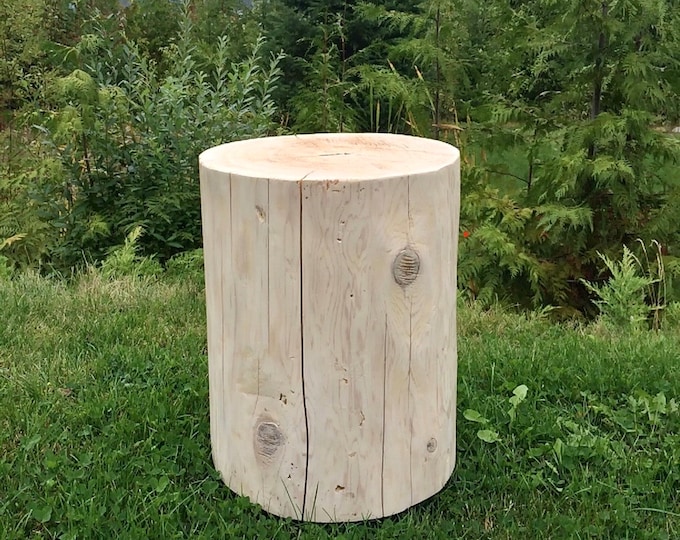 Quick Turnaround! Medium reclaimed cedar stump side table