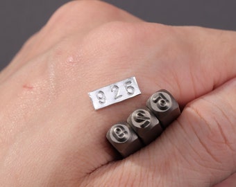 3 MM タイプライターフォントコンビネーションメタルアルファベット