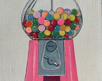 Oil painting effect applied to a bubble gun machine for digital printing