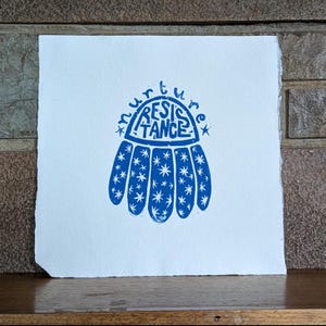 Nurture Resistance | Lino Print on Different Papers