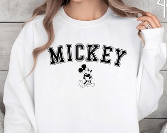 Disney Classic Mickey Mouse Pose Sweatshirt, Mickey Crewneck, Disneyland Holiday Vacation Sweater, Disneyland Mickey Sweater, Magic Kingdom