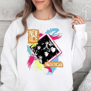 NKOTB Sweatshirt, New Kids On the Block Crewneck, NKOTB Group Concert Sweater, Mixtape Tour Blockhead Sweatshirt, Old School Boy Band