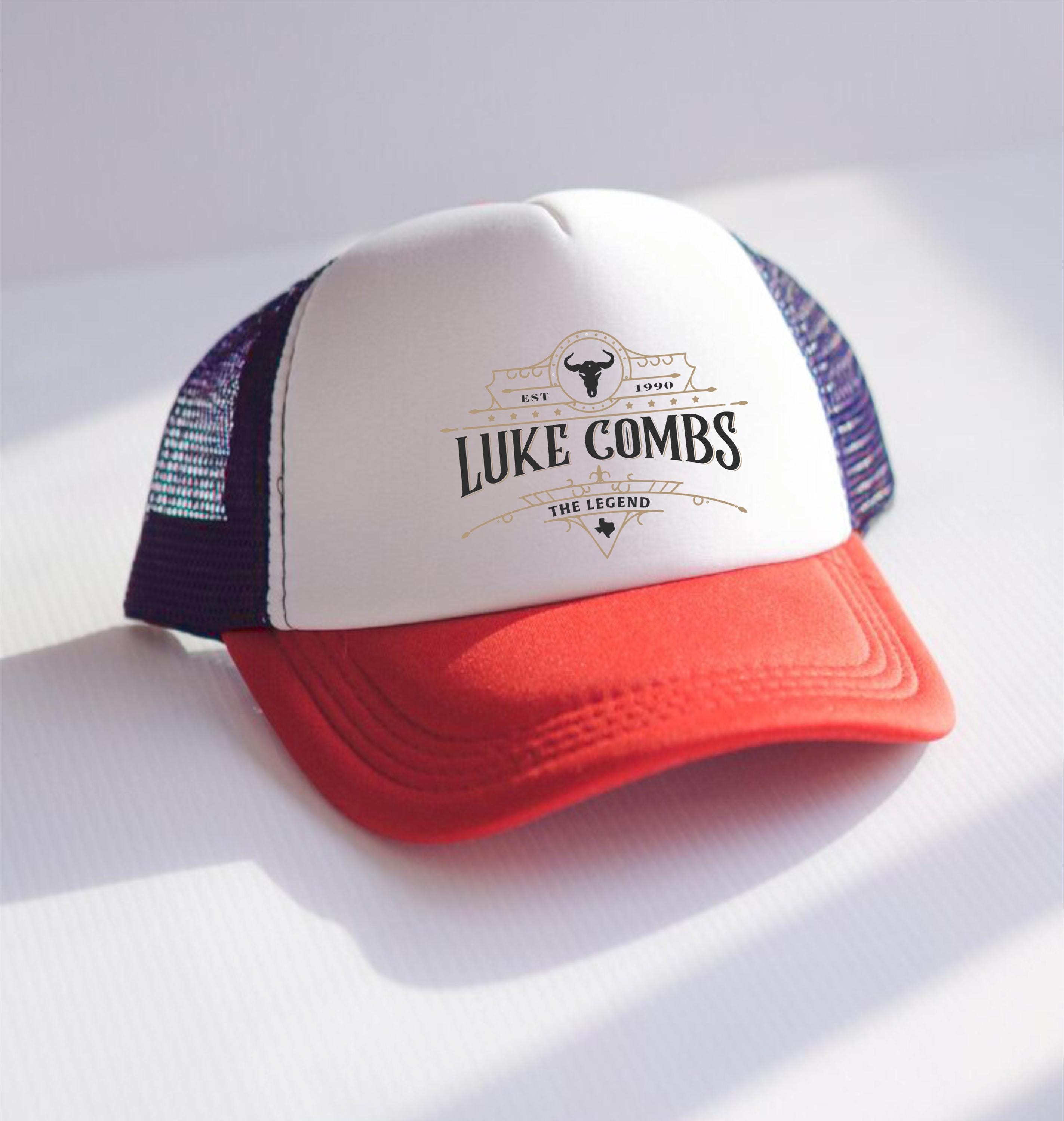 Luke Combs the Legend Est 1990 Foam Mesh-back Trucker Cap, Luke