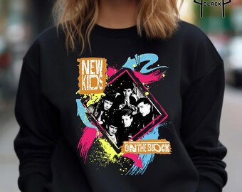 NKOTB Sweatshirt, New Kids On the Block Crewneck, NKOTB Group Concert Sweater, Mixtape Tour Blockhead Sweatshirt, Old School Boy Band