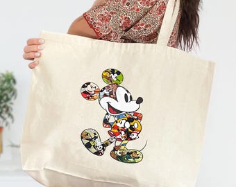 Mickey Mouse Tote Bag , Mickey Tote Bag, Mickey Bag, Disney Tote Bag, DisneyWorld Tote Bag, Disneyland Tote, Disney Character Bag