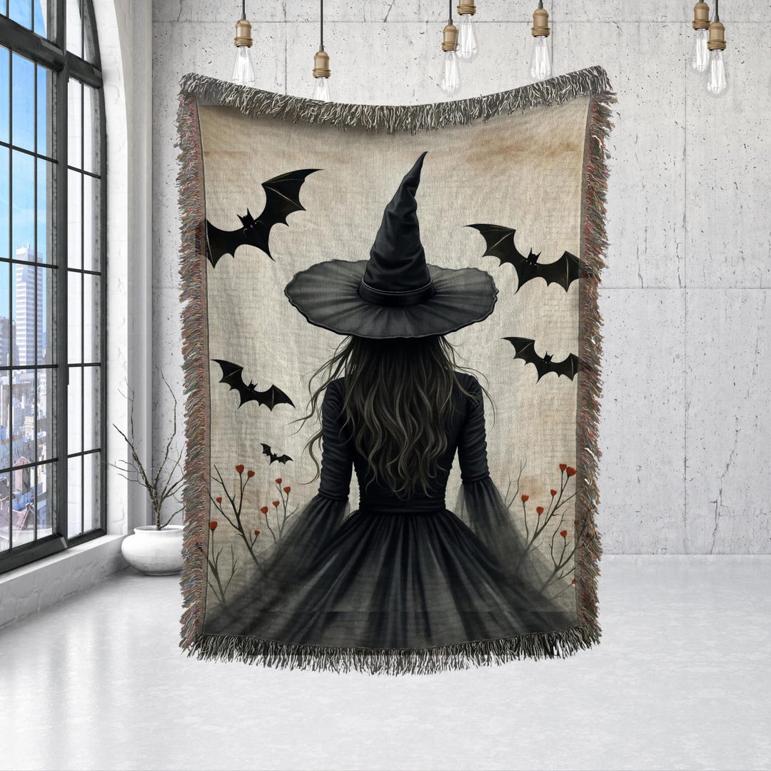 Satanic Devil Gothic Witch Blanket
