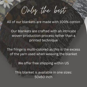 Custom blanket book, personalized bookish woven blanket gift for book lover or librarian, bookclub readers blanket, cottagecore flowers gift