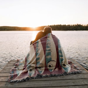 Sardines woven blanket