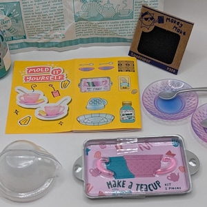 Miniverse Make It Mini Lifestyle Series 2 &quot;Mold It Yourself&quot; - ROSE TEACUPS {New}