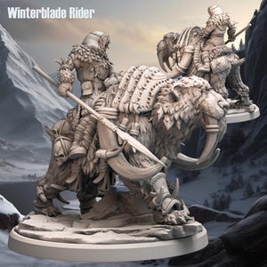 WINTERBLADE RIDER ロールプレイングゲーム、ミニチュアウォーゲーム、3Dプリント
