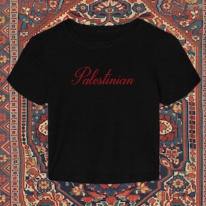 Palestine T-Shirt, 90s Baby Tee, Y2k Shirt, Palestine Country Top, Palestinian Tee, Palestine Shirt
