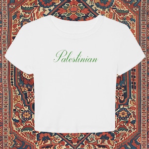 Palestine Country Top, Palestine Baby Tee, Y2k Shirt, 90s Baby Tee, Palestinian Tee, Palestine Shirt