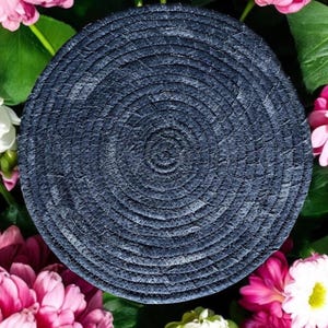 TRIVET 7.5&quot; Round - Fabric Wrapped, Heat-Resistant, Stylish Kitchen Decor, Perfect for Hot Dishes and Pots, Candle/Vase Base Mousepad