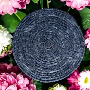 TRIVET 7.5&quot; Round - Fabric Wrapped, Heat-Resistant, Stylish Kitchen Decor, Perfect for Hot Dishes and Pots, Candle/Vase Base Mousepad
