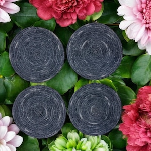 TRIVET 7.5&quot; Round - Fabric Wrapped, Heat-Resistant, Stylish Kitchen Decor, Perfect for Hot Dishes and Pots, Candle/Vase Base Mousepad